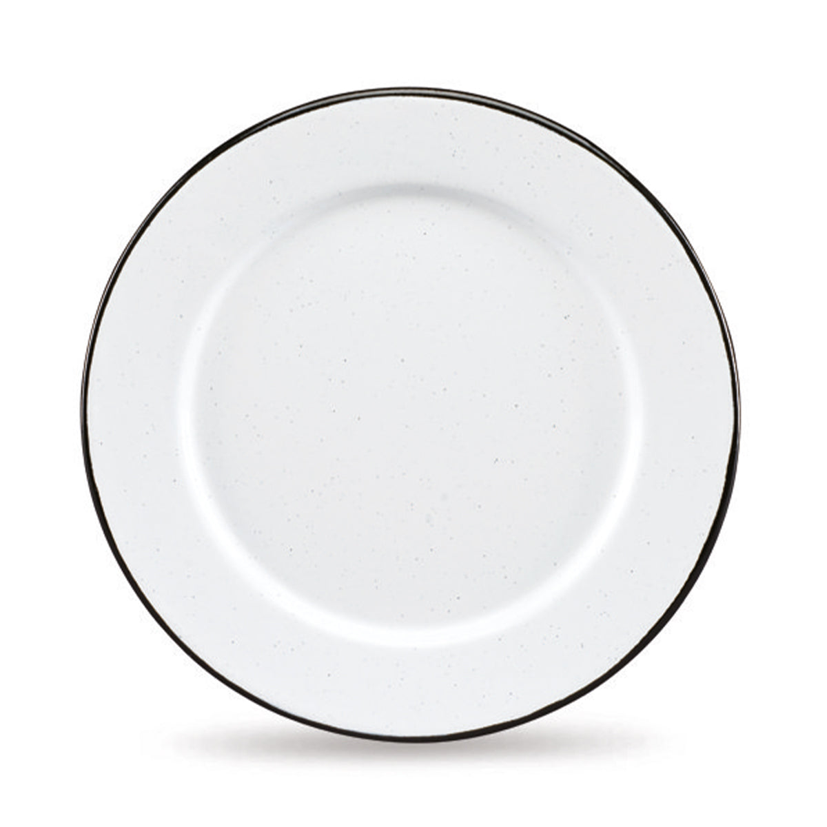 Plato Trinche de 24 cm de Peltre Blanco Contiene 6 Piezas